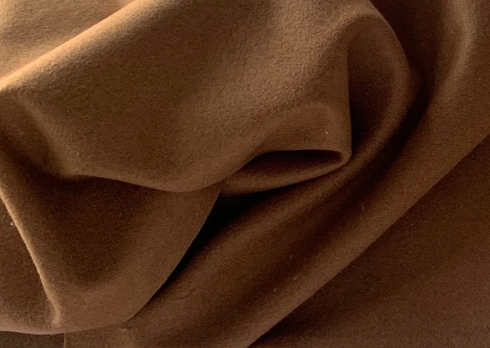 Caramelized Cognac Wool Blend Flannel