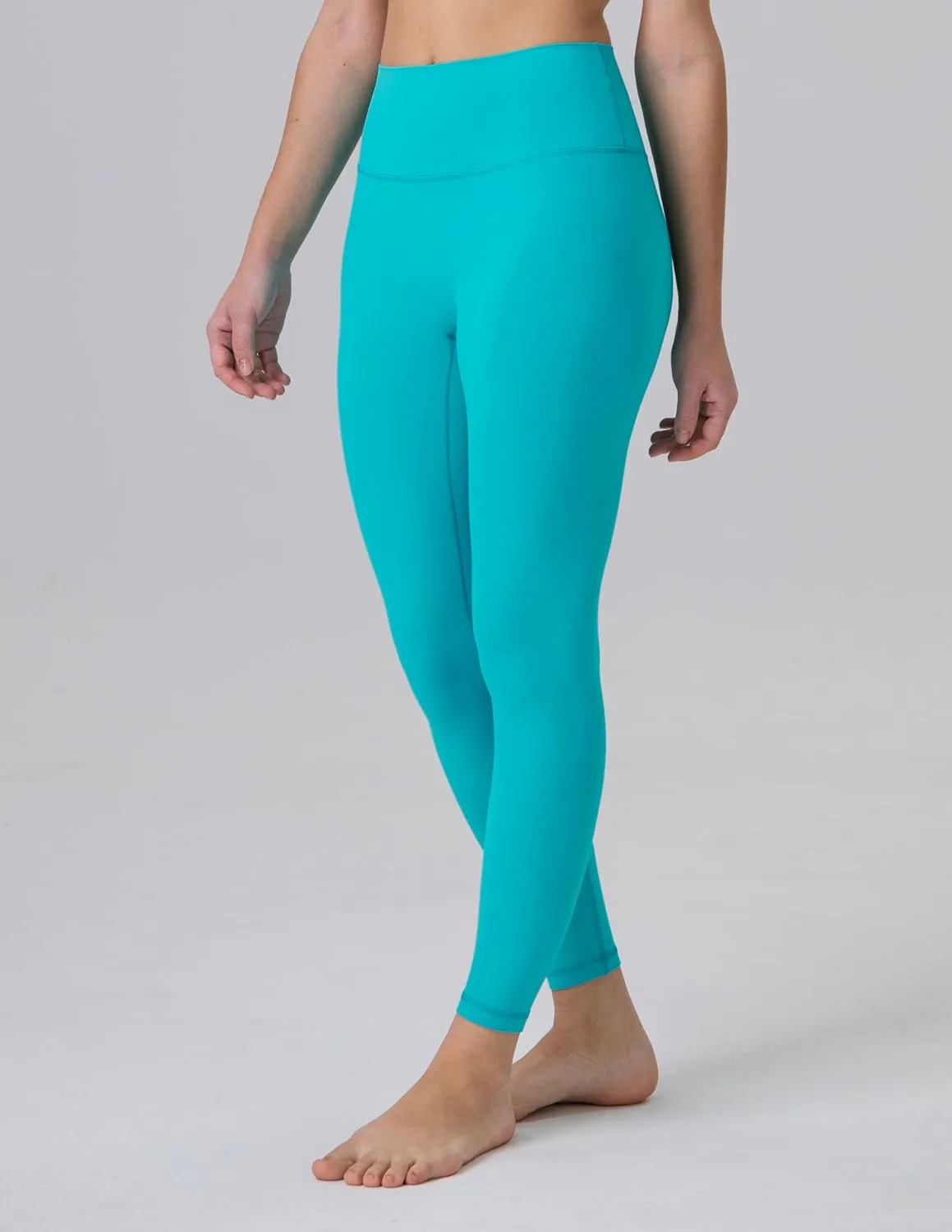 Colorfulkoala Dreamlux No Front Seam Leggings for Women 25"/28" Inseam, Seamless High Waisted Buttery Soft Yoga Pants