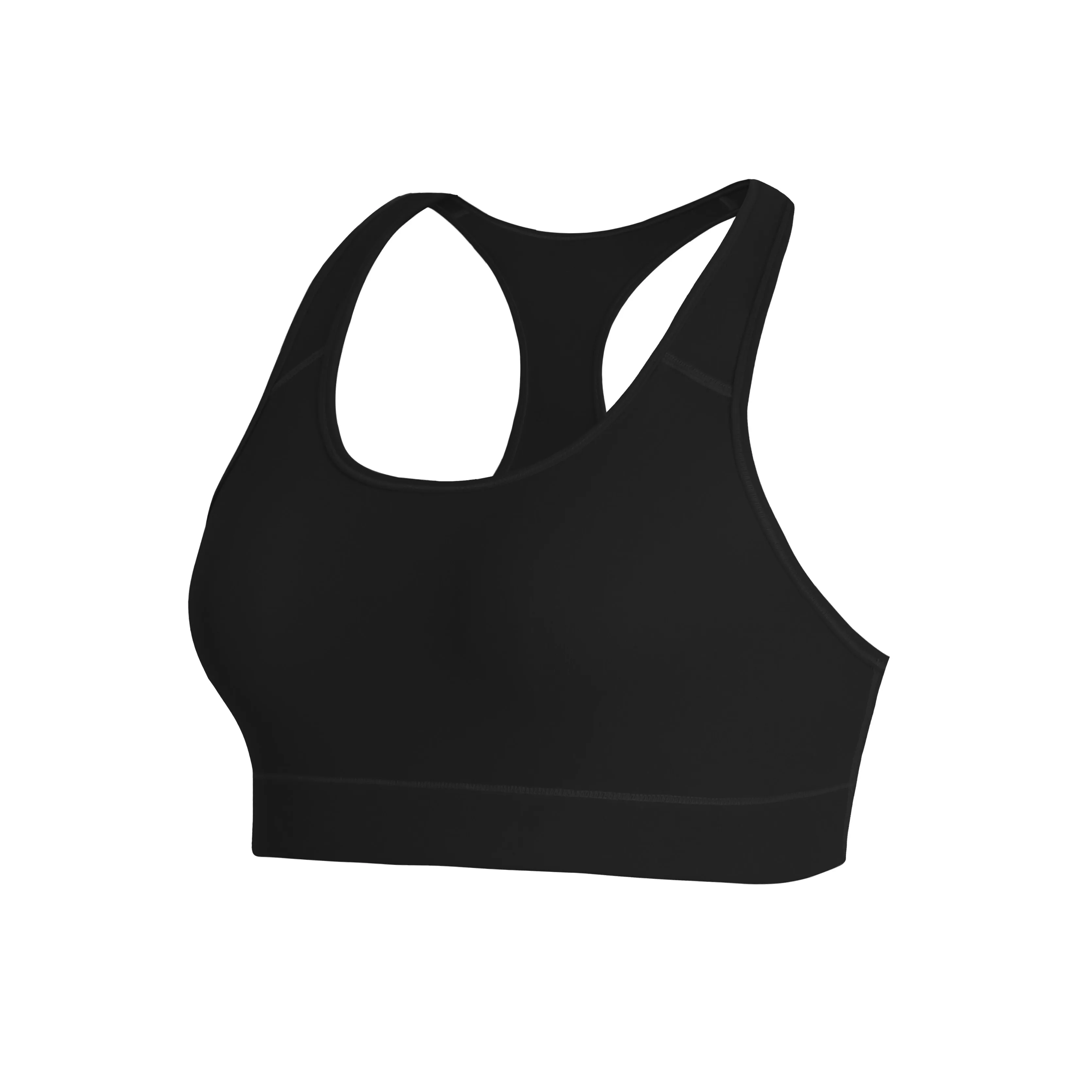 Compression Racerback Sports Bras black ins_Pilates