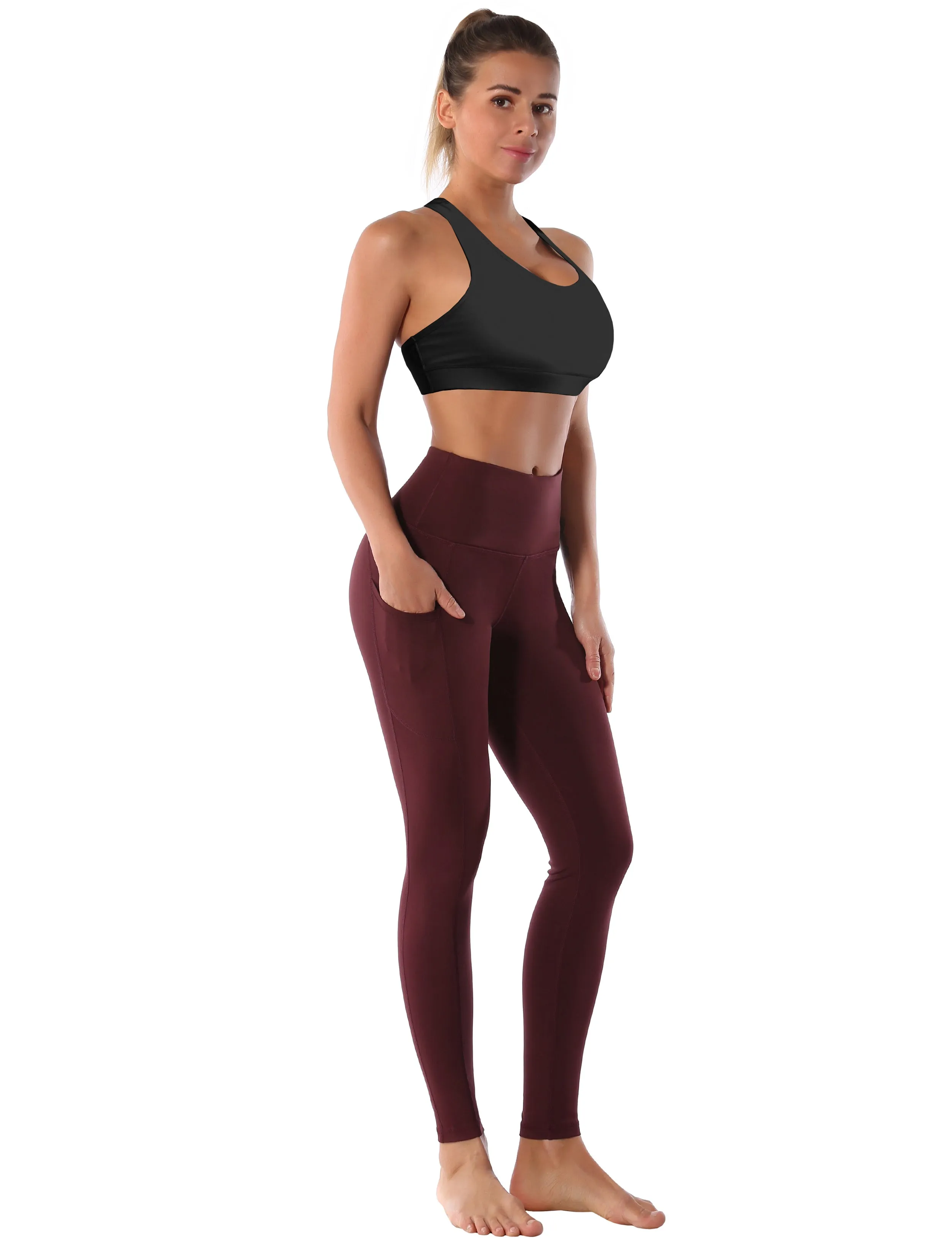 Compression Racerback Sports Bras black_yoga