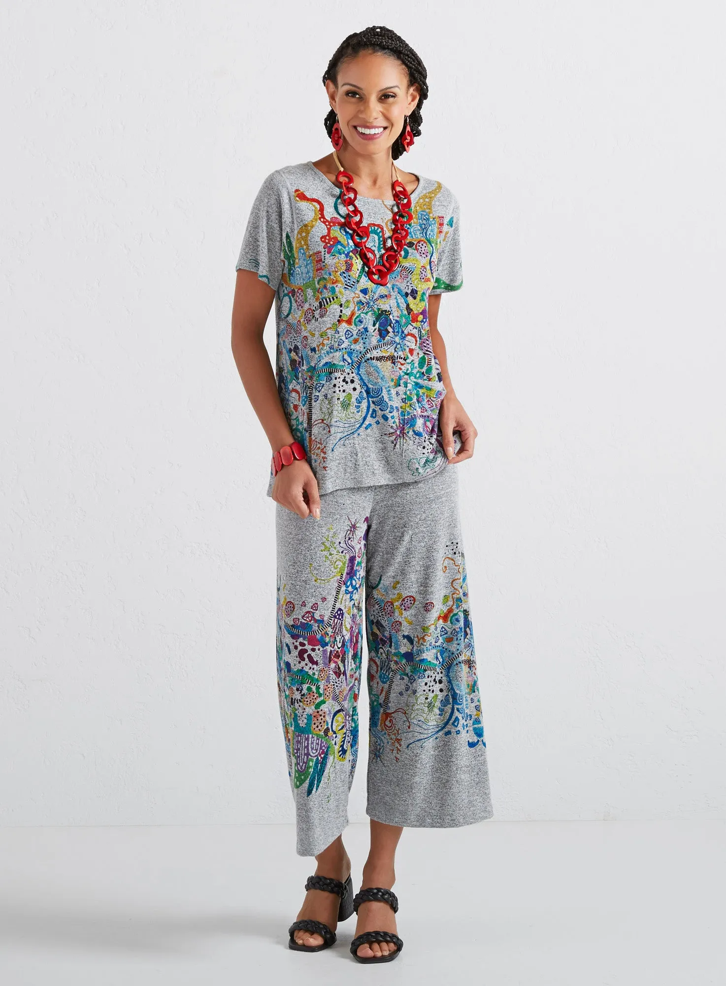 Festive Fireworks Ankle Pants FINAL SALE (No Returns)