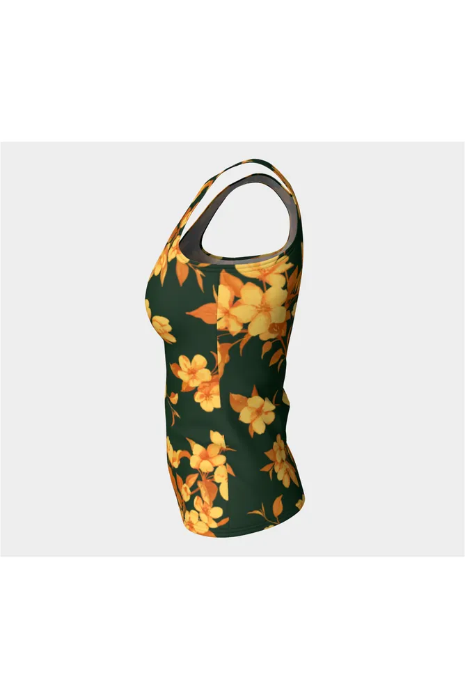 Floral Fitted Tank Top
