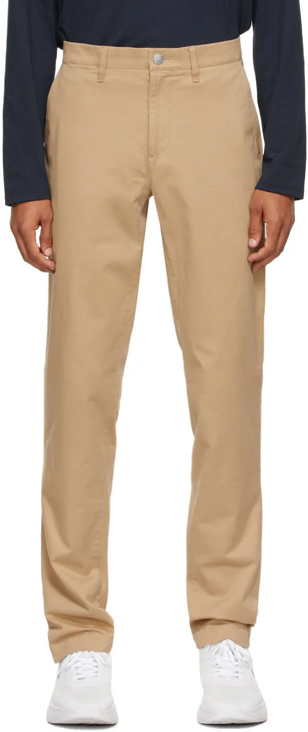 Lacoste Beige Gabardine Chino Slim Fit Trousers