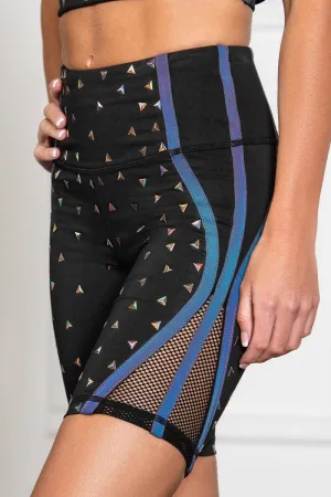 Legendary Bike Short in Black Reflective
