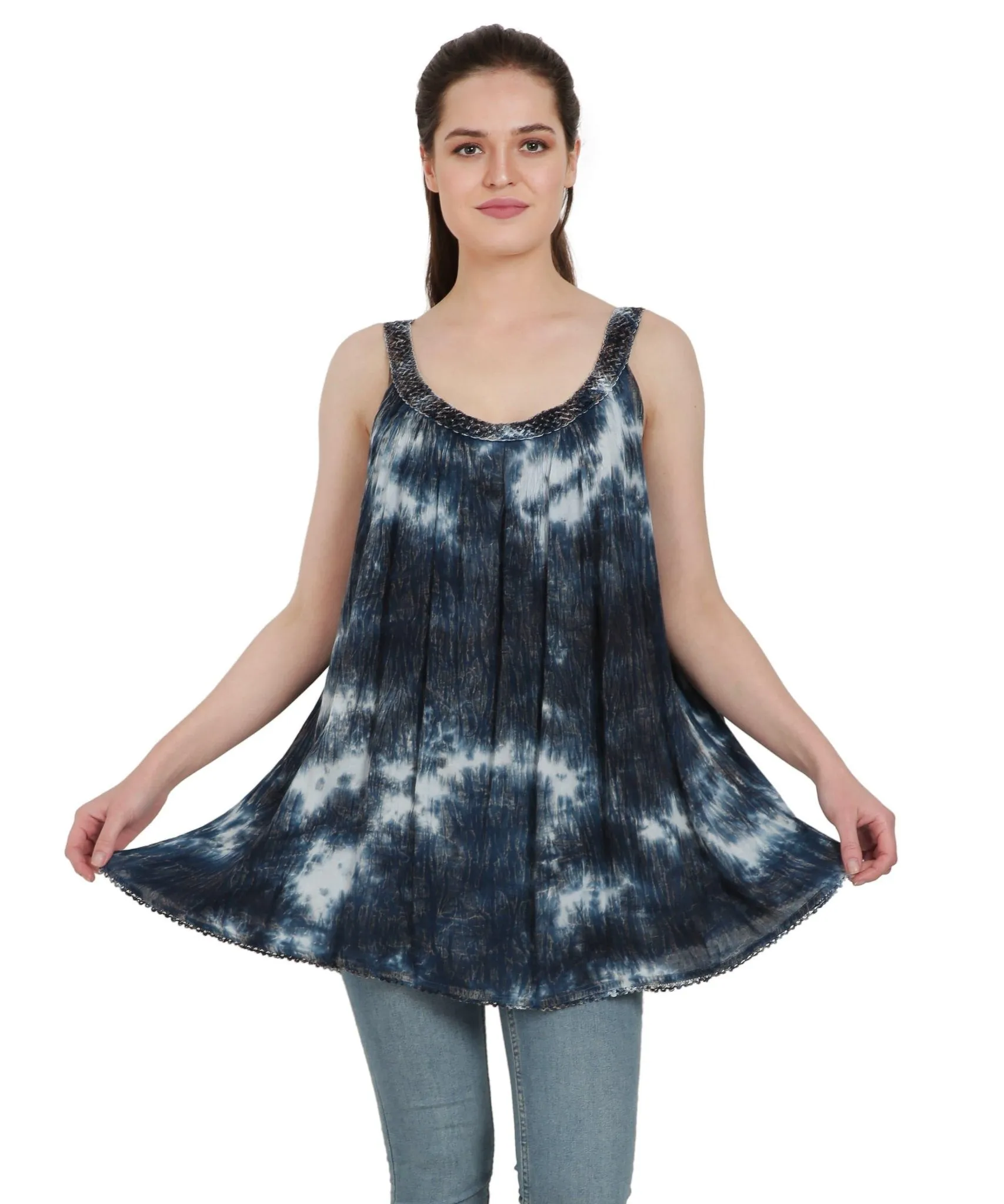 Marble Tie Dye Tank Top T-3342