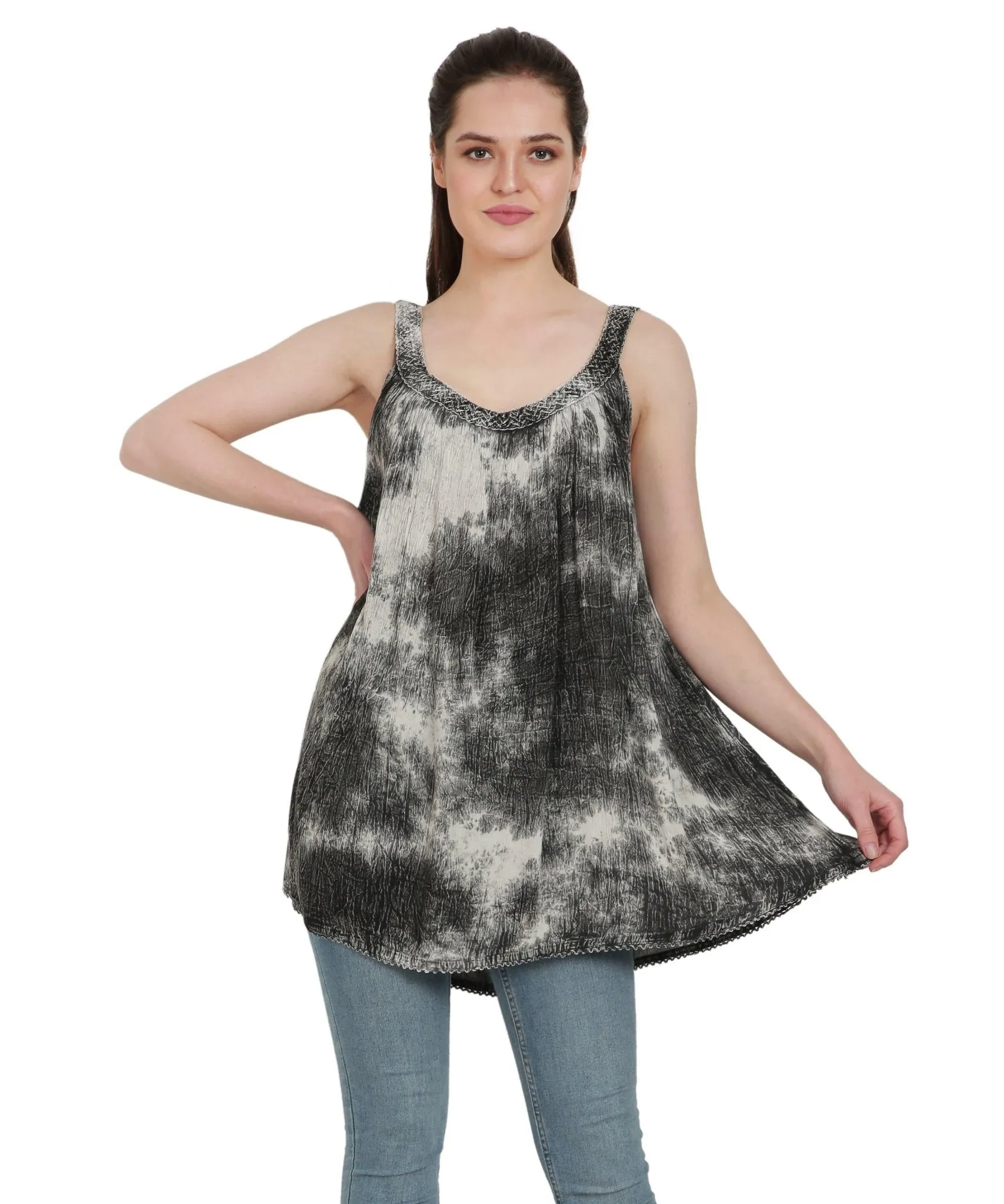 Marble Tie Dye Tank Top T-3342