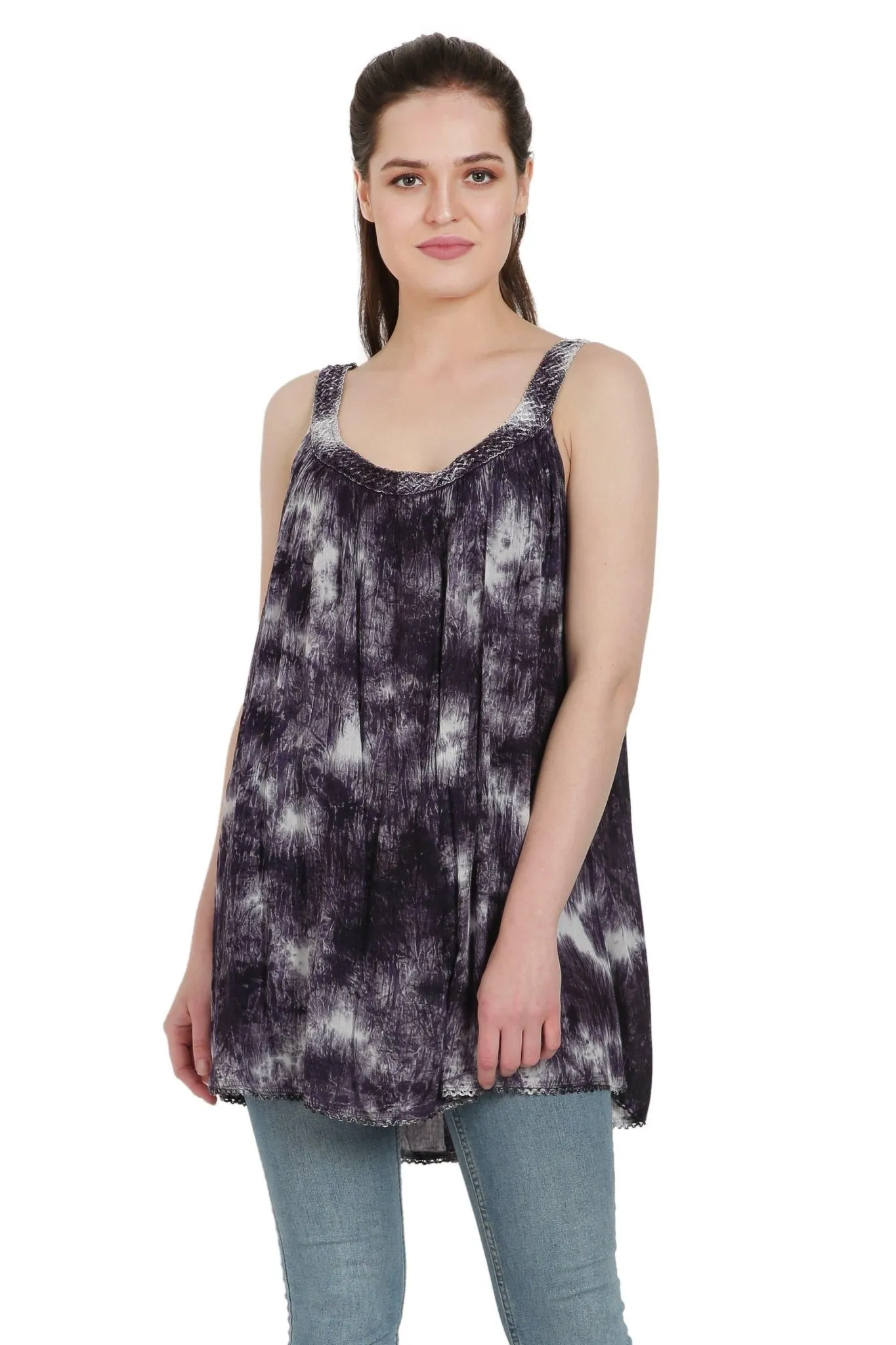 Marble Tie Dye Tank Top T-3342