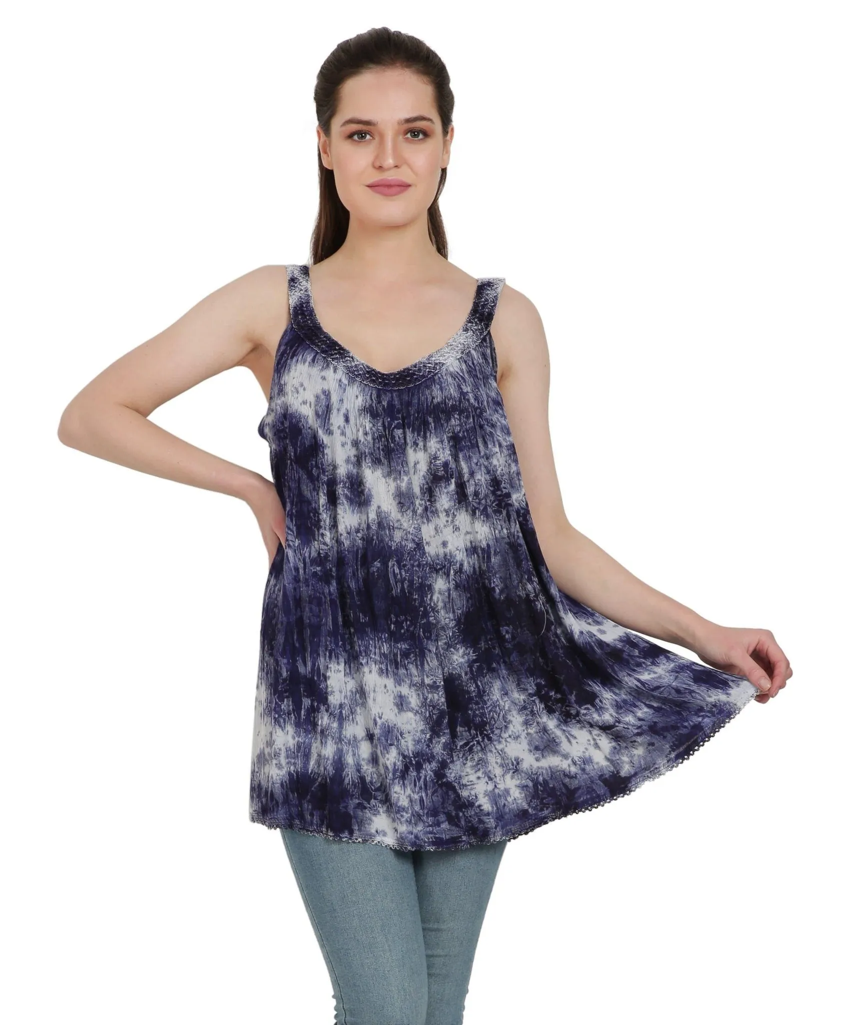 Marble Tie Dye Tank Top T-3342