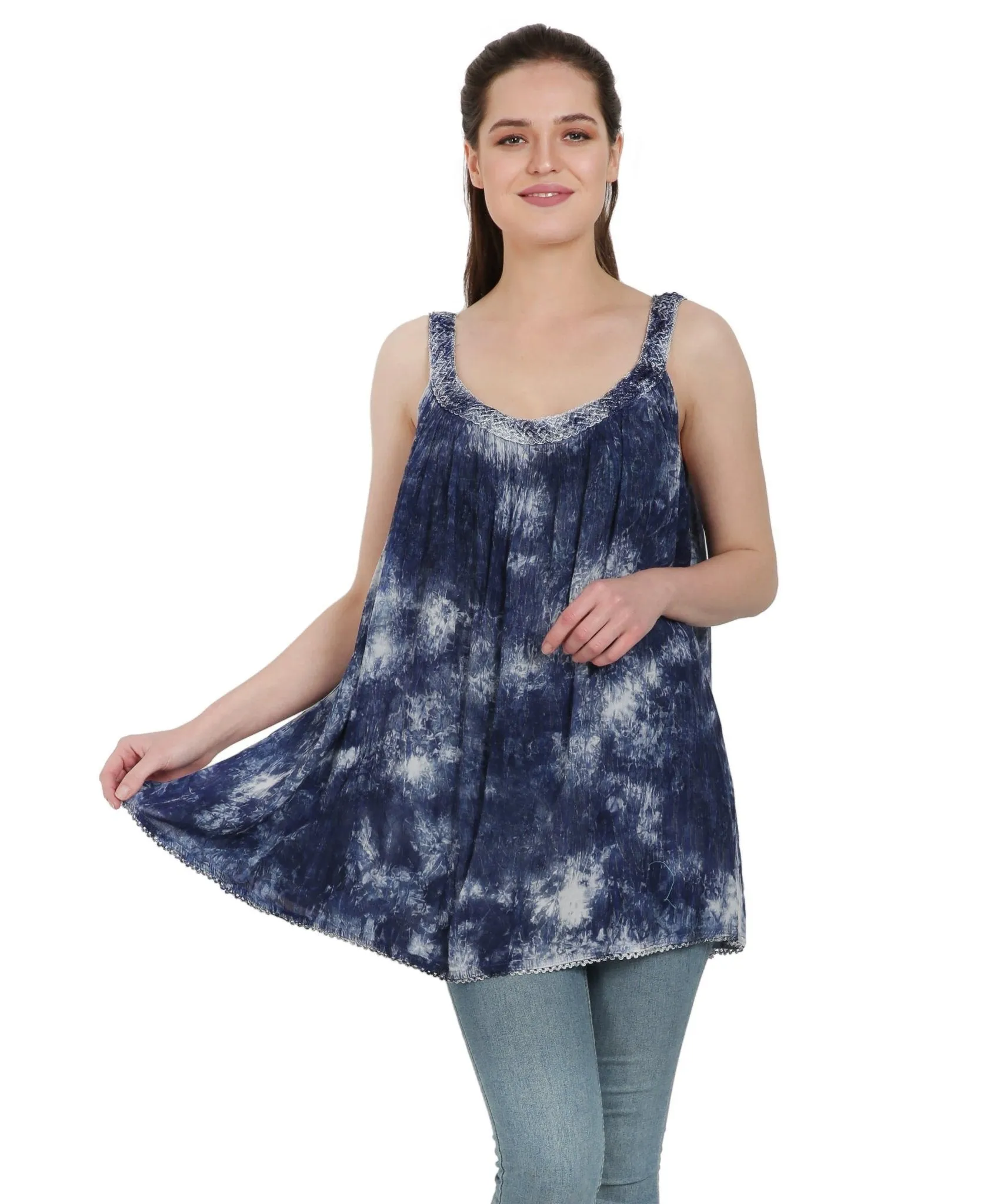Marble Tie Dye Tank Top T-3342