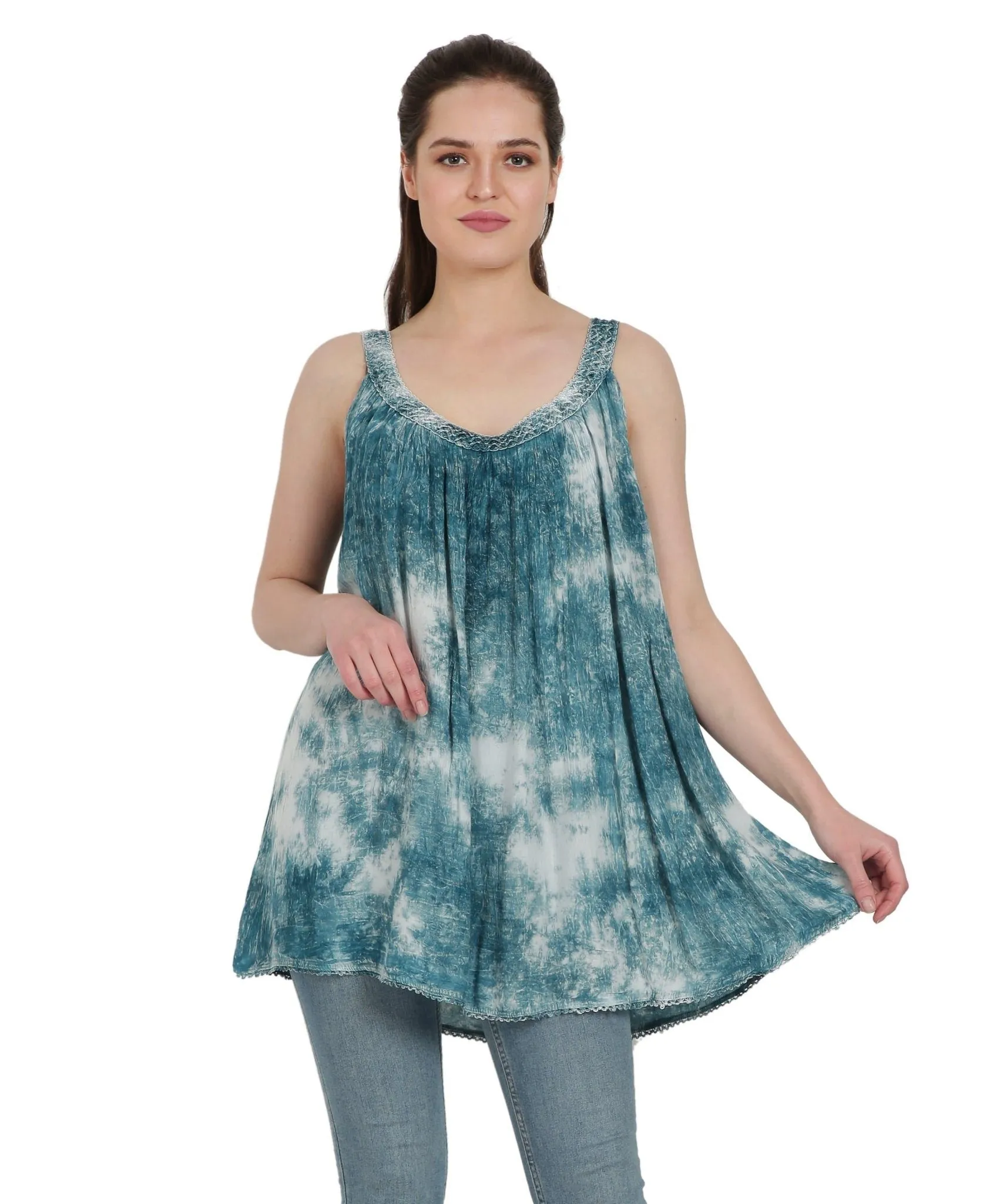 Marble Tie Dye Tank Top T-3342