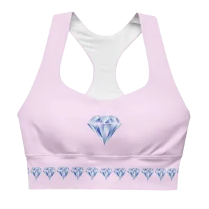 "Sparkling Love Diamond Affair" Collection - Longline Sports Bra