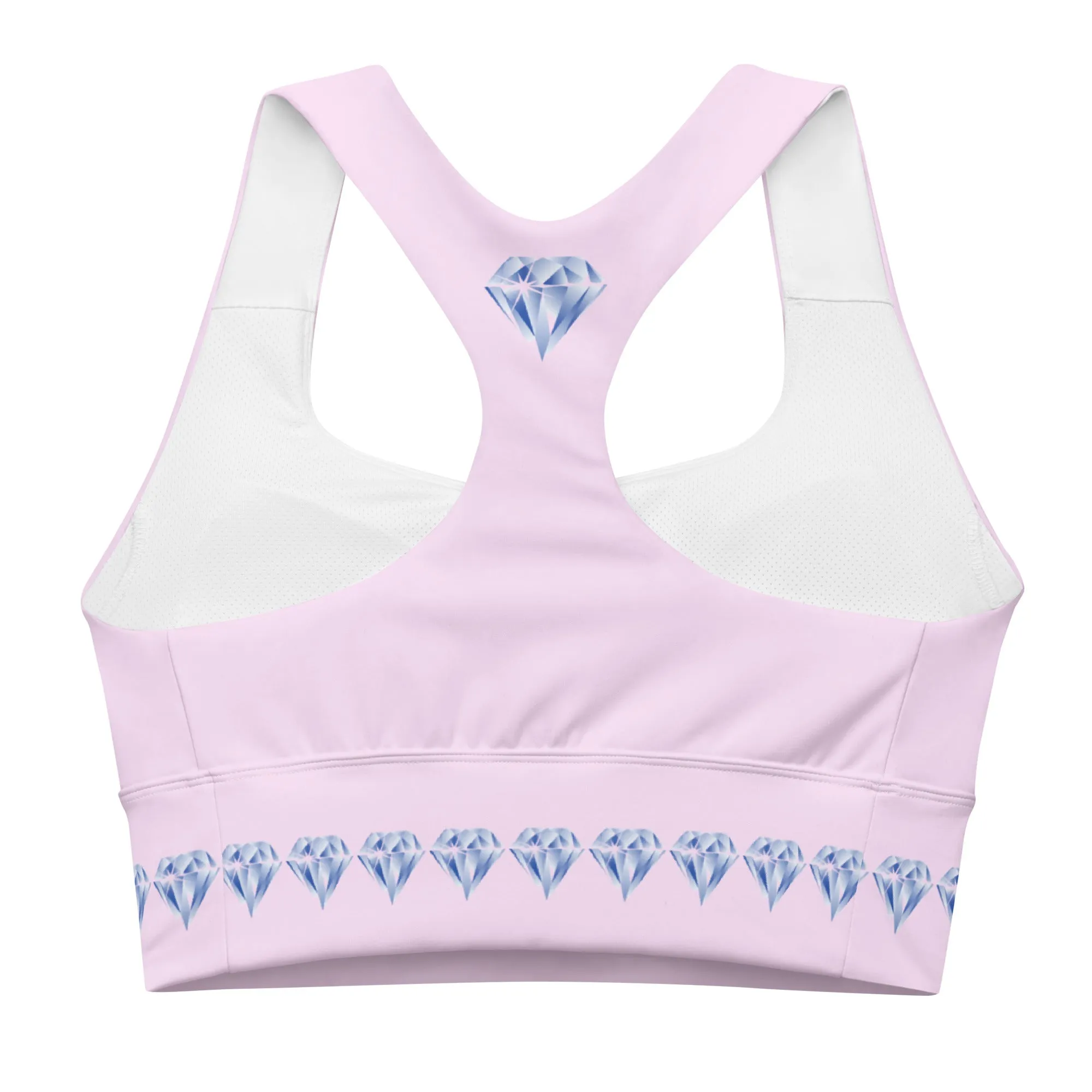 "Sparkling Love Diamond Affair" Collection - Longline Sports Bra