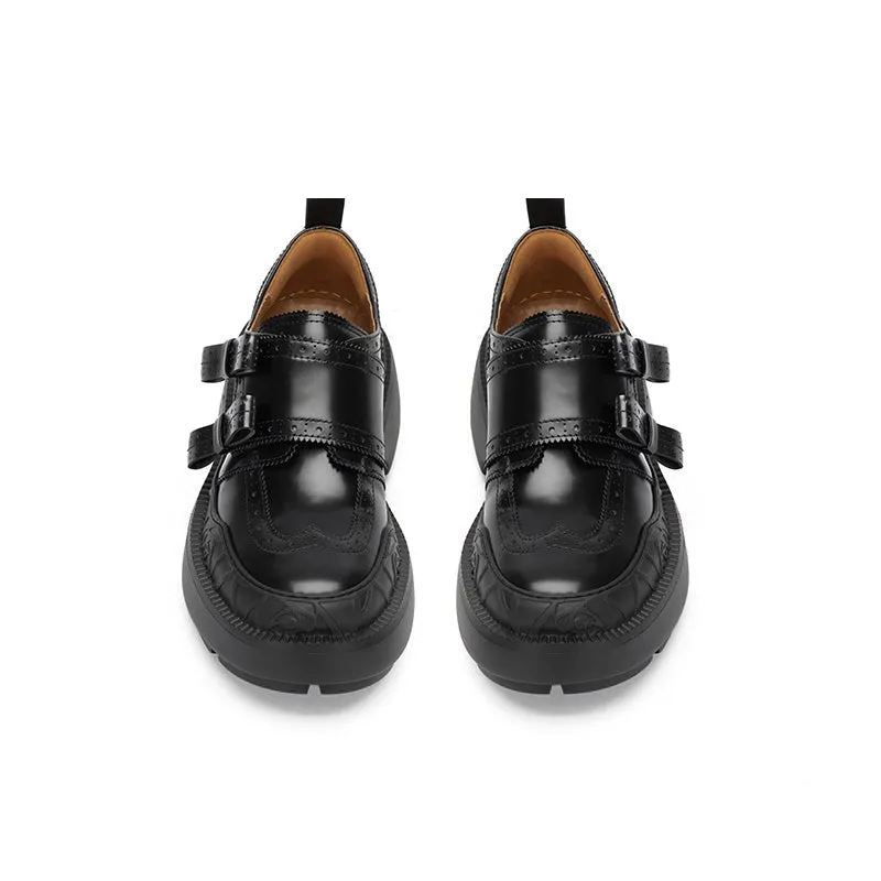 Rose Relief Brock Shoes Black