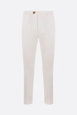 Slim-fit Gabardine Cotton Trousers