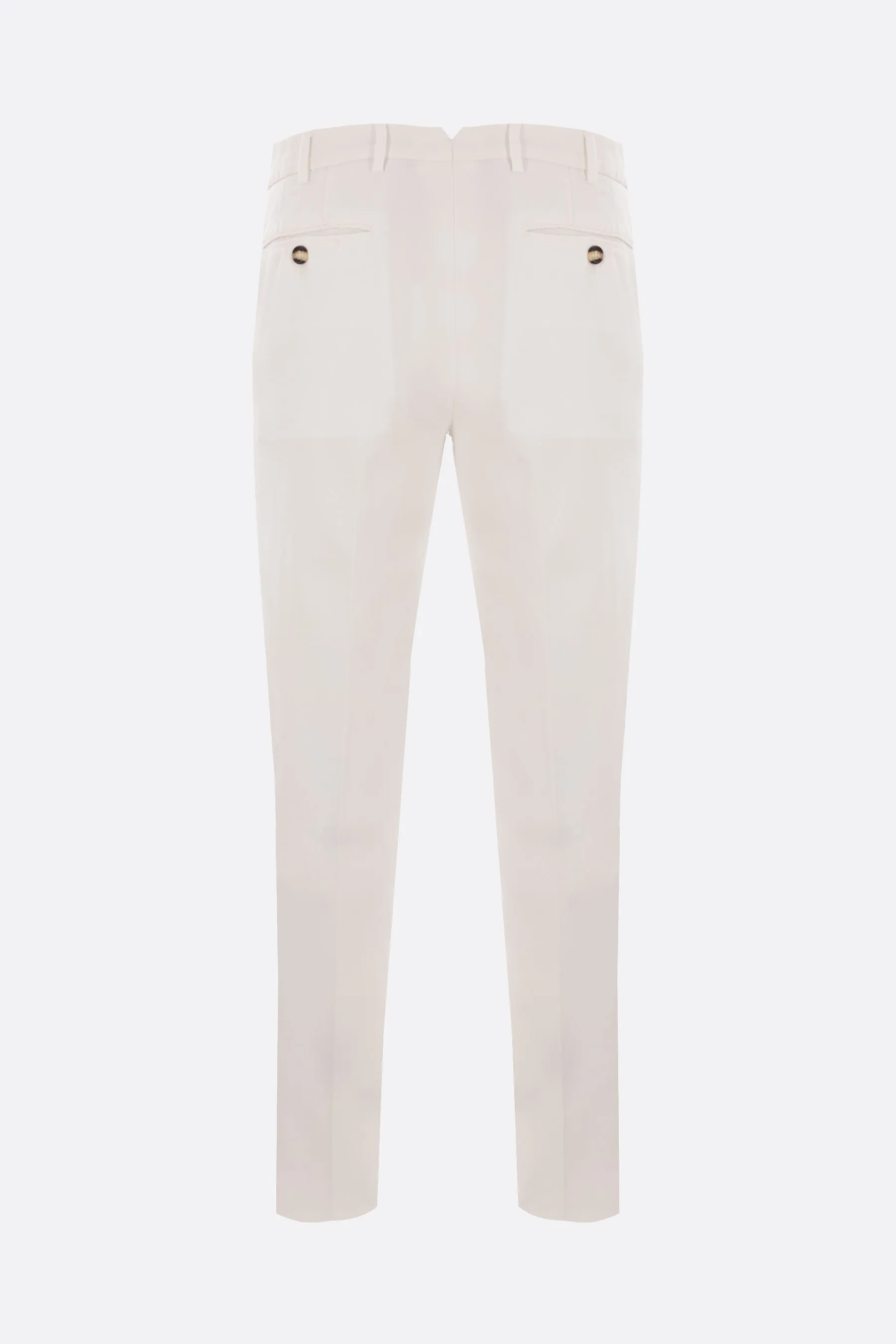 Slim-fit Gabardine Cotton Trousers