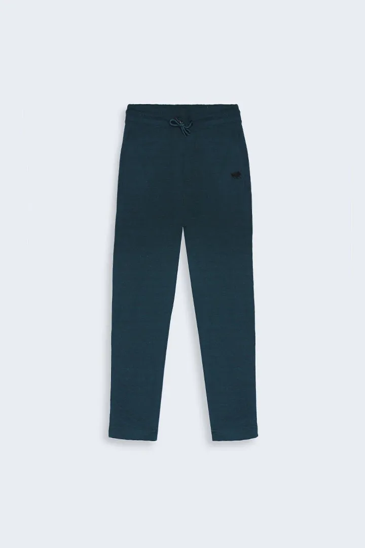 Teal Slim Fit Trousers