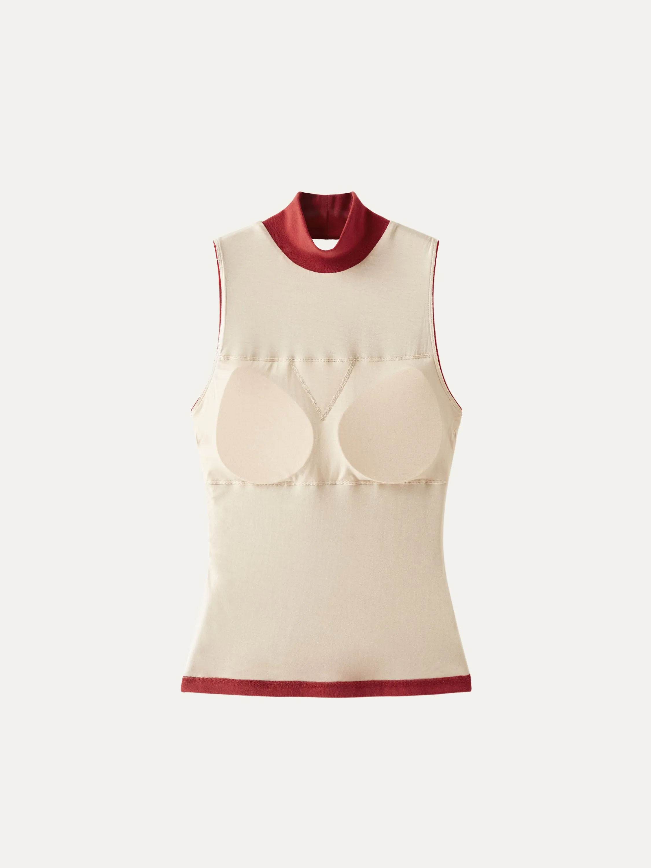 Thermal Mock Neck Open-Back Brami Top